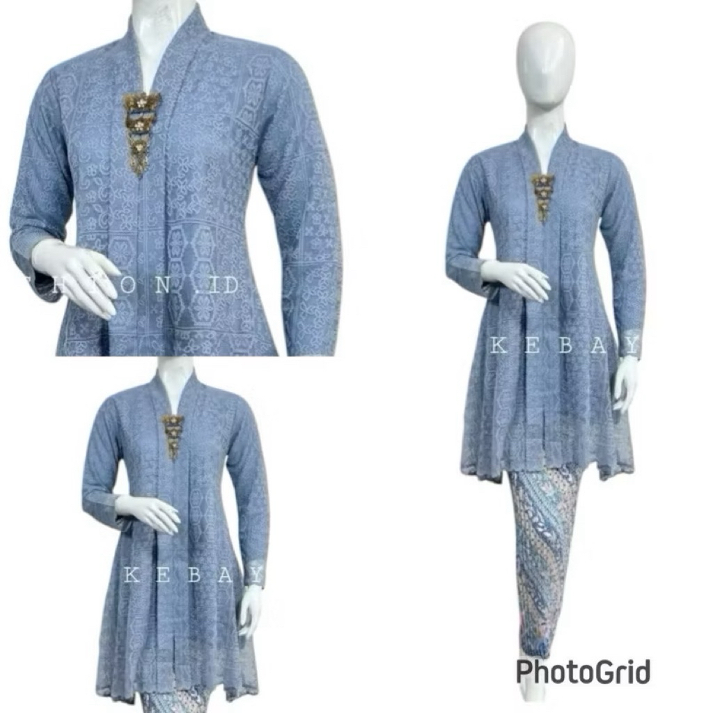 Kebaya tunik Modern 2025 Kebaya Modern kebaya wisuda bahan brokat model tunik payet