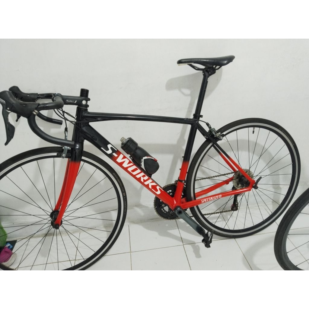 Thrill arden 1.0 size M repaint sworks sepeda balap roadbike road bike bekas preloved