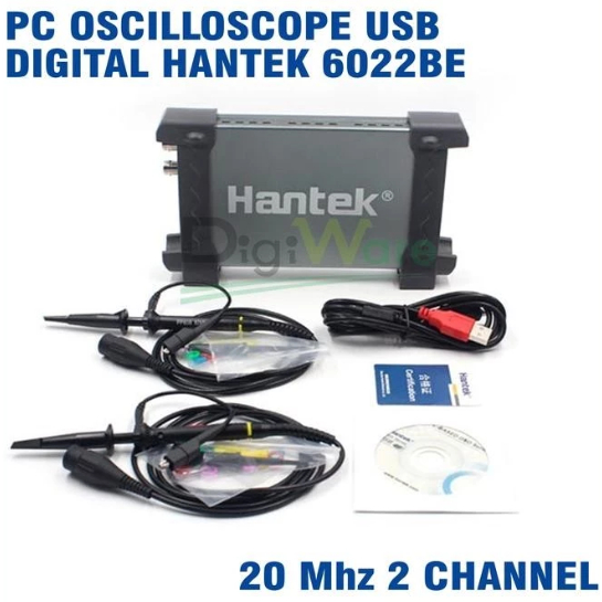 Hantek 6022BE PC USB Digital Oscilloscope 2CH 20Mhz Hantek 6022 BE