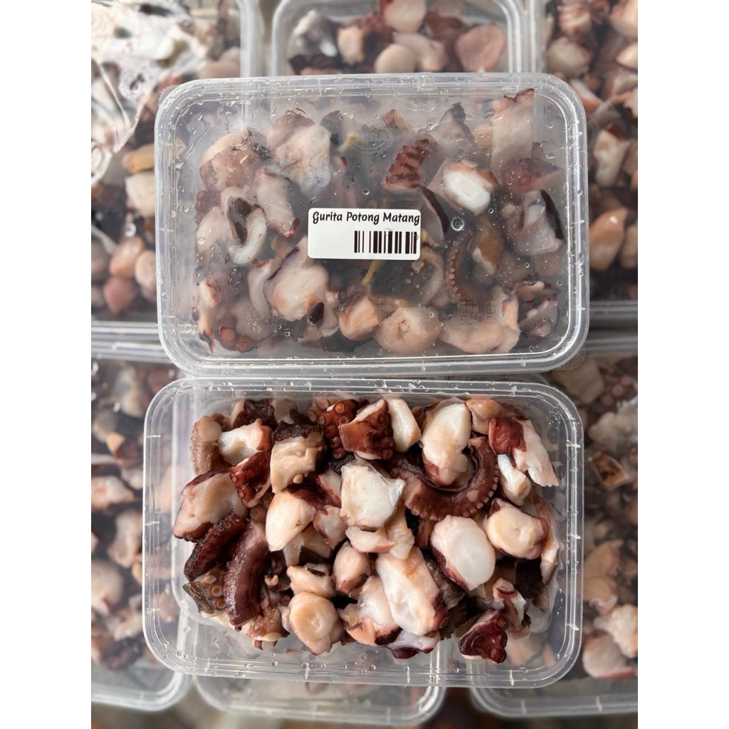 GURITA POTONG DAGING GURITA MATANG POTONG toping takoyaki dimsum