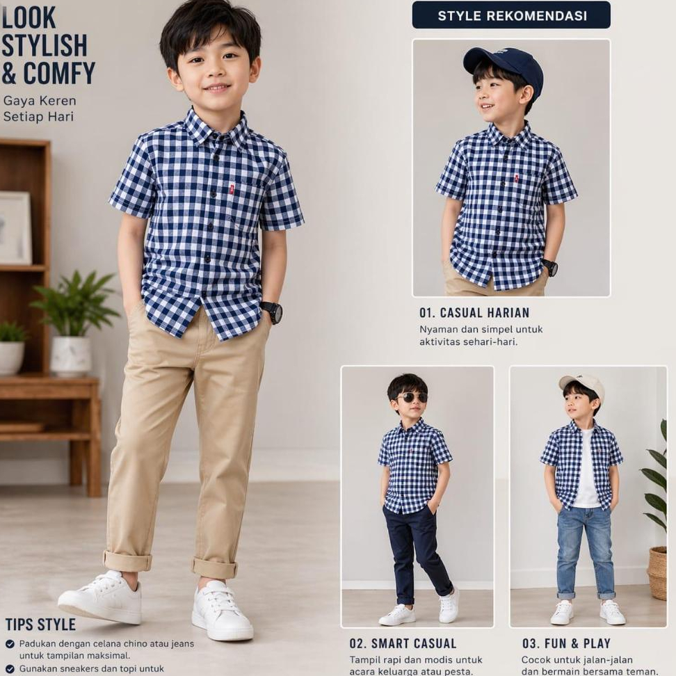 Atasan kemeja anak laki grosir baju anak cowok baju kekinian grosir kemeja anak laki keren fashion m