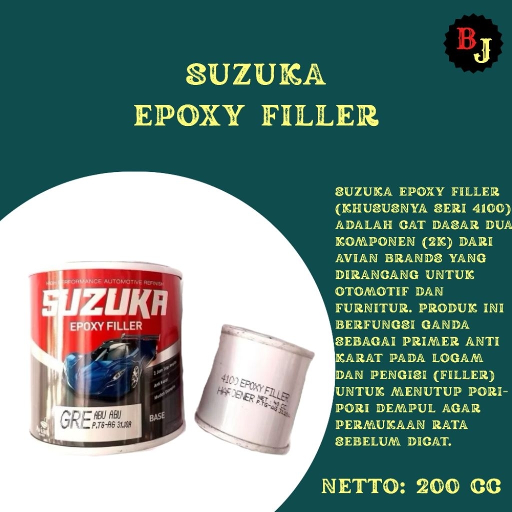 Cat Dasar Suzuka, cat epoxy 200cc filter mobil motor