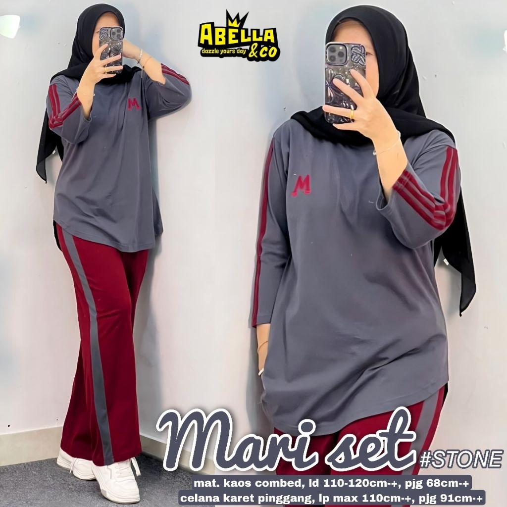 SETELAN BLOUSE WANITA JUMBO/MARI/ONESET BLOUSE WANITA KAOS COMBED JUMBO LD 120 CM FIT XXL