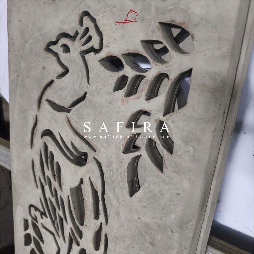 Krawngan Motif Monstera/Krawangan/Krawangan beton/Krawangan beton cor/Krawangan Motif/Krawangan Mini
