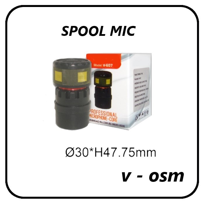 Spool Microphone Vocal kabel dan wireless - Spul Mic 30 mm V - OSM