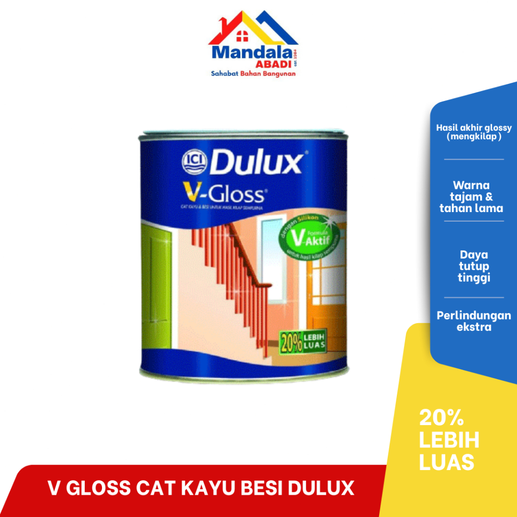 Dulux Vgloss Dulux V Gloss Cat Kayu Besi Dulux