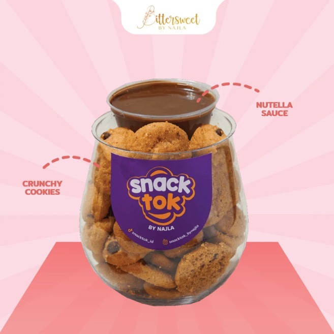 Bittersweet by Najla Snacktok Full Cookies Nutella