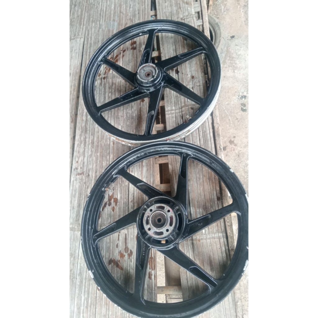 vlg veleg velg satria 2tak hiu lumba double disk original