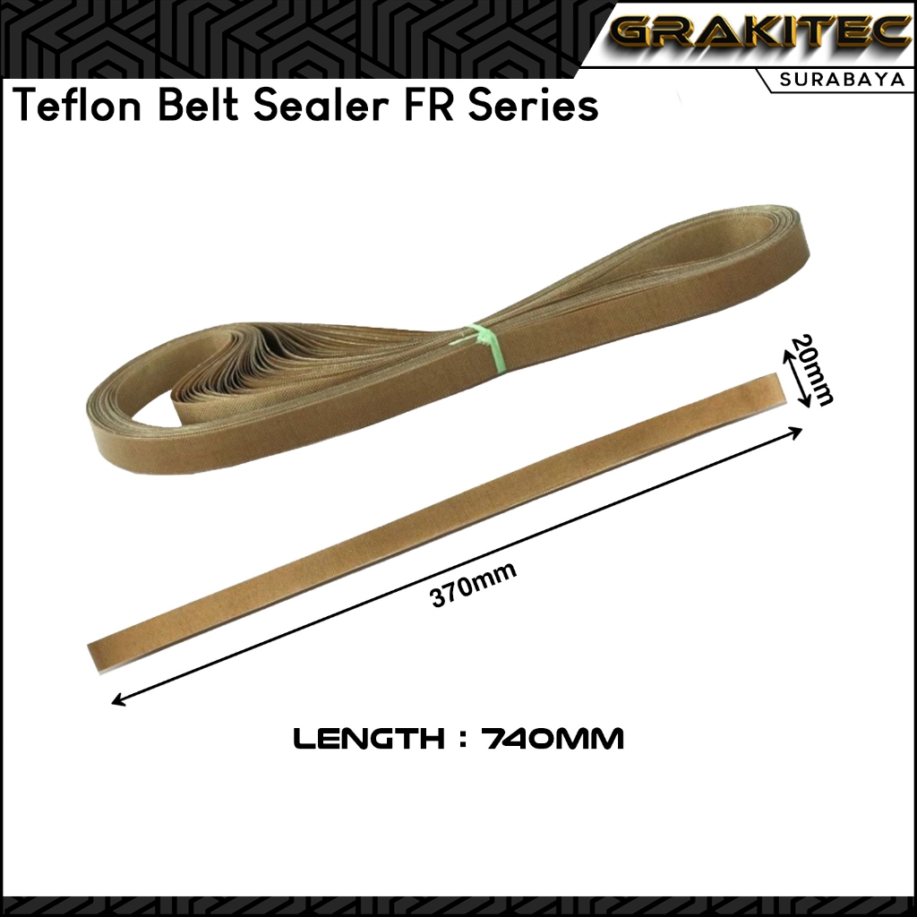 Teflon Gear Continuous Band Sealer Mesin Segel Plastik FR-900 Vertikal / Horizontal Eleman Pemanas G