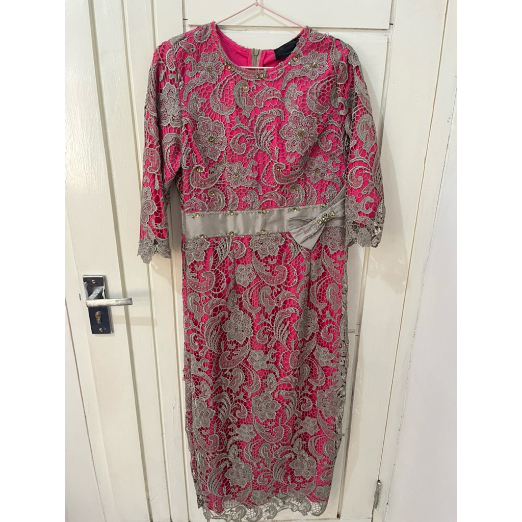 preloved dress pesta brokat bibiq