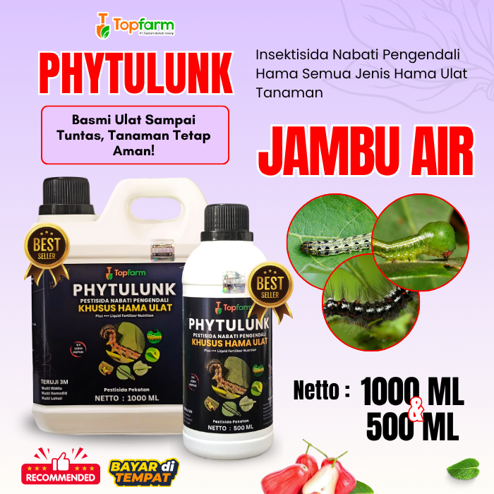 Pestisida Hama Ulat Jambu Air / Obat Pembasmi Ulat Daun Jambu Air / Obat Ulat Topfarm / Insektisida 
