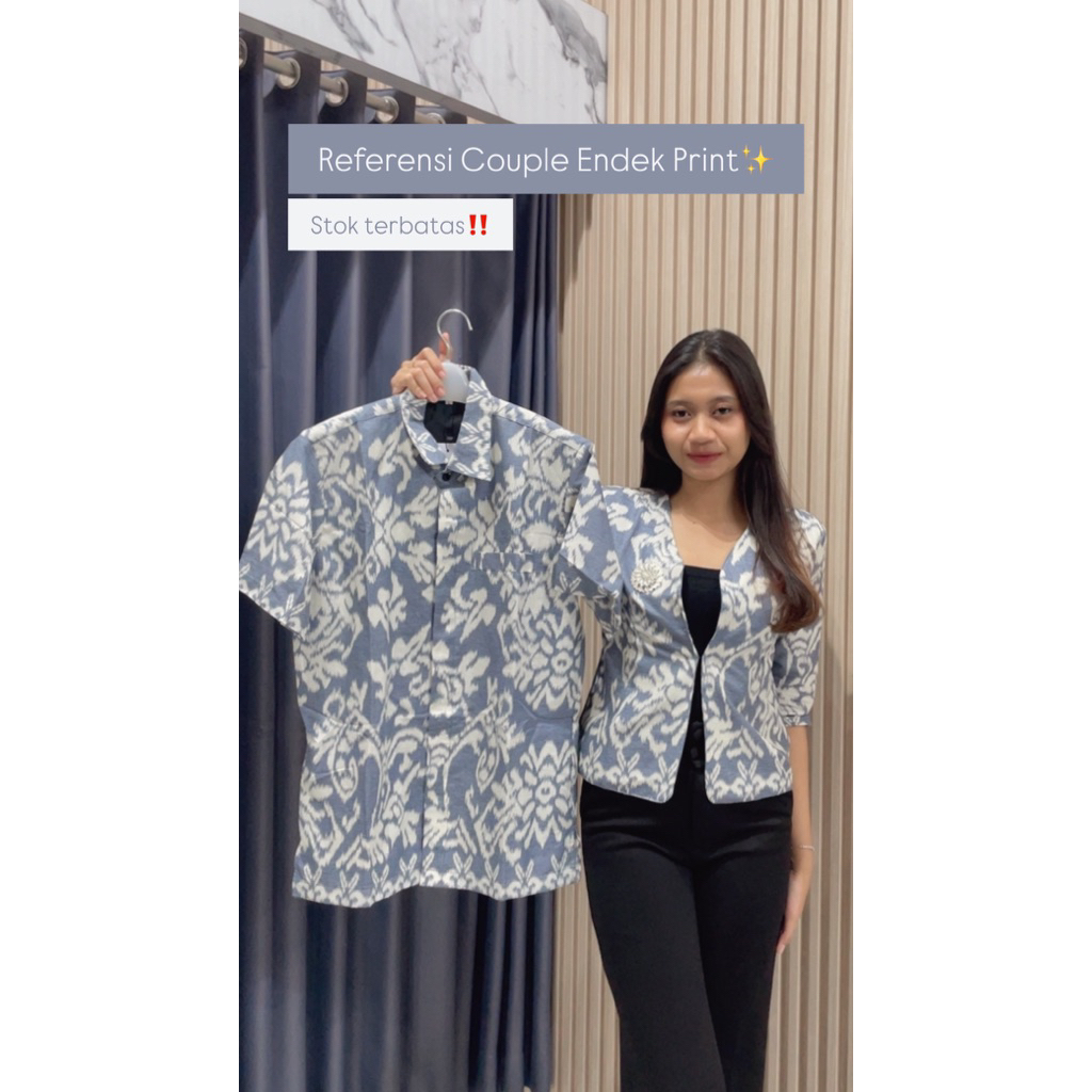 Couple Endek Katun Print/Couple Endek/Endek Bali