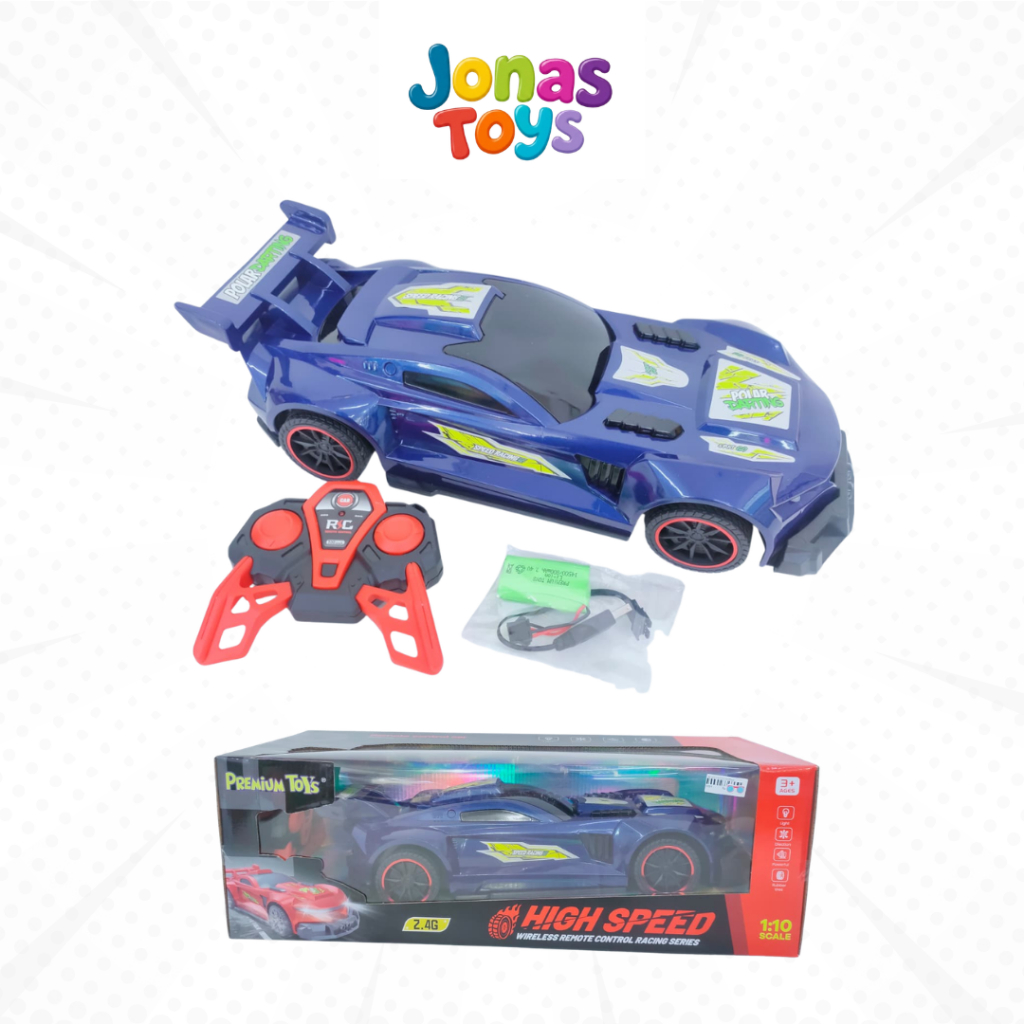 Mainan RC Anak Remote Control Mobil Balap Remot Kontrol Sedan Biru