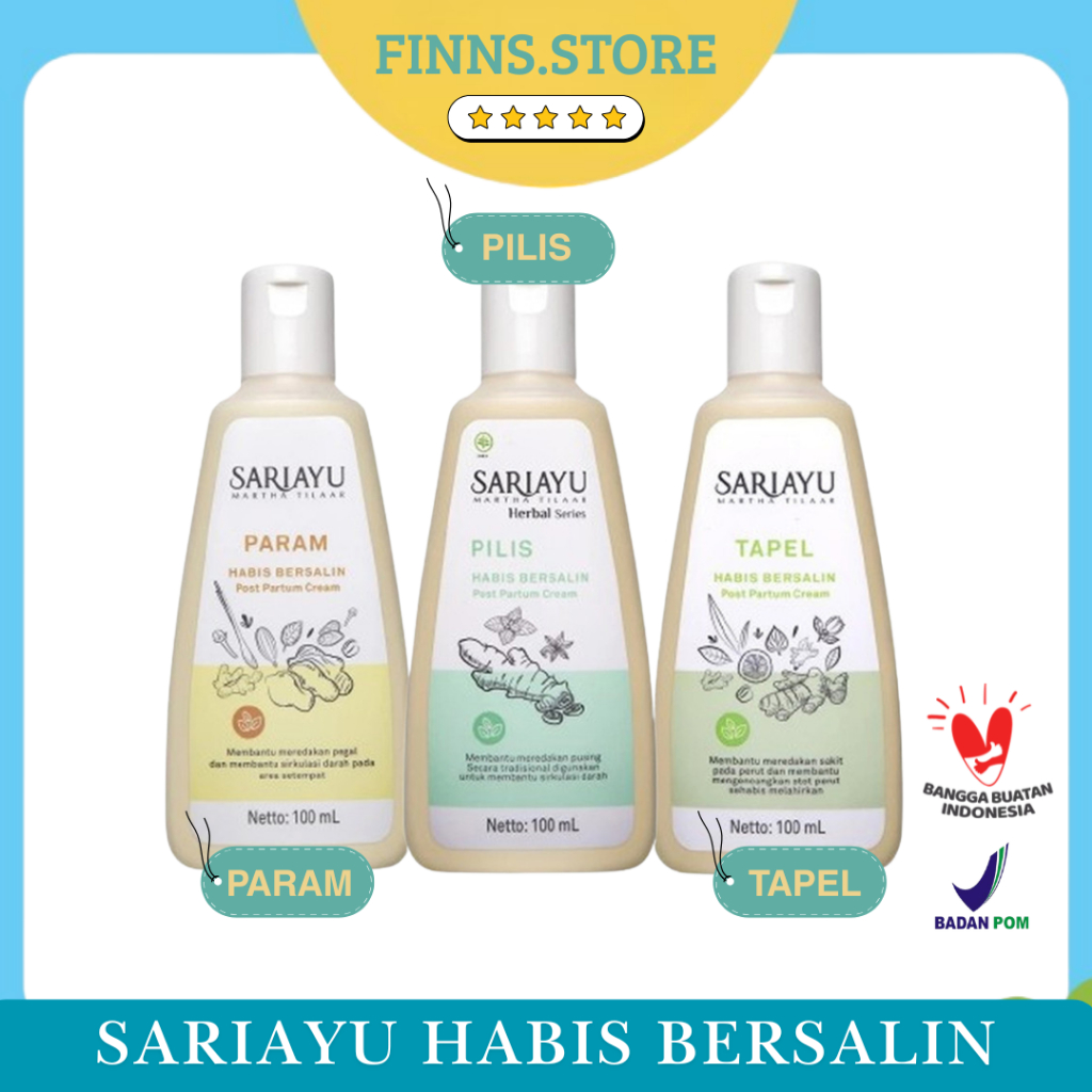 Sariayu Tapel, Parem, Pilis  Krim Habis Bersalin 100 Ml