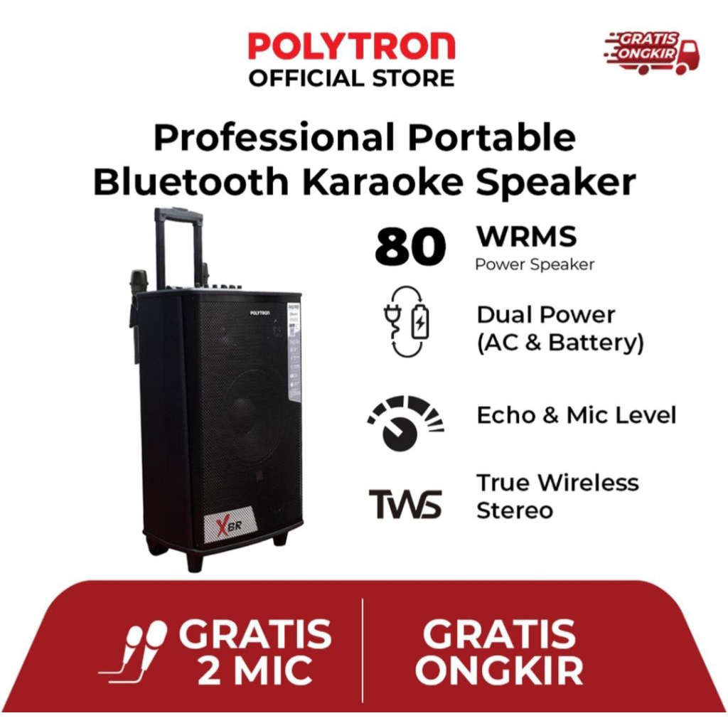 SPEAKER AKTIF POLYTRON PAS PRO 12F7 POLYTRON SPEAKER AKTIF PORTABLE PAS PRO12F7 12 INCH SPEAKER