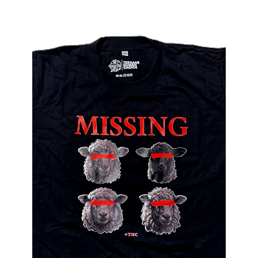 Kaos " Missing The Sheep " THC Reguler Cutting Combed 20s
