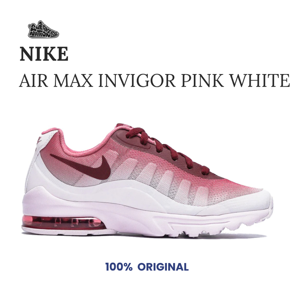 Sepatu Running Wanita Nike Air Max Invigor Pink White Original