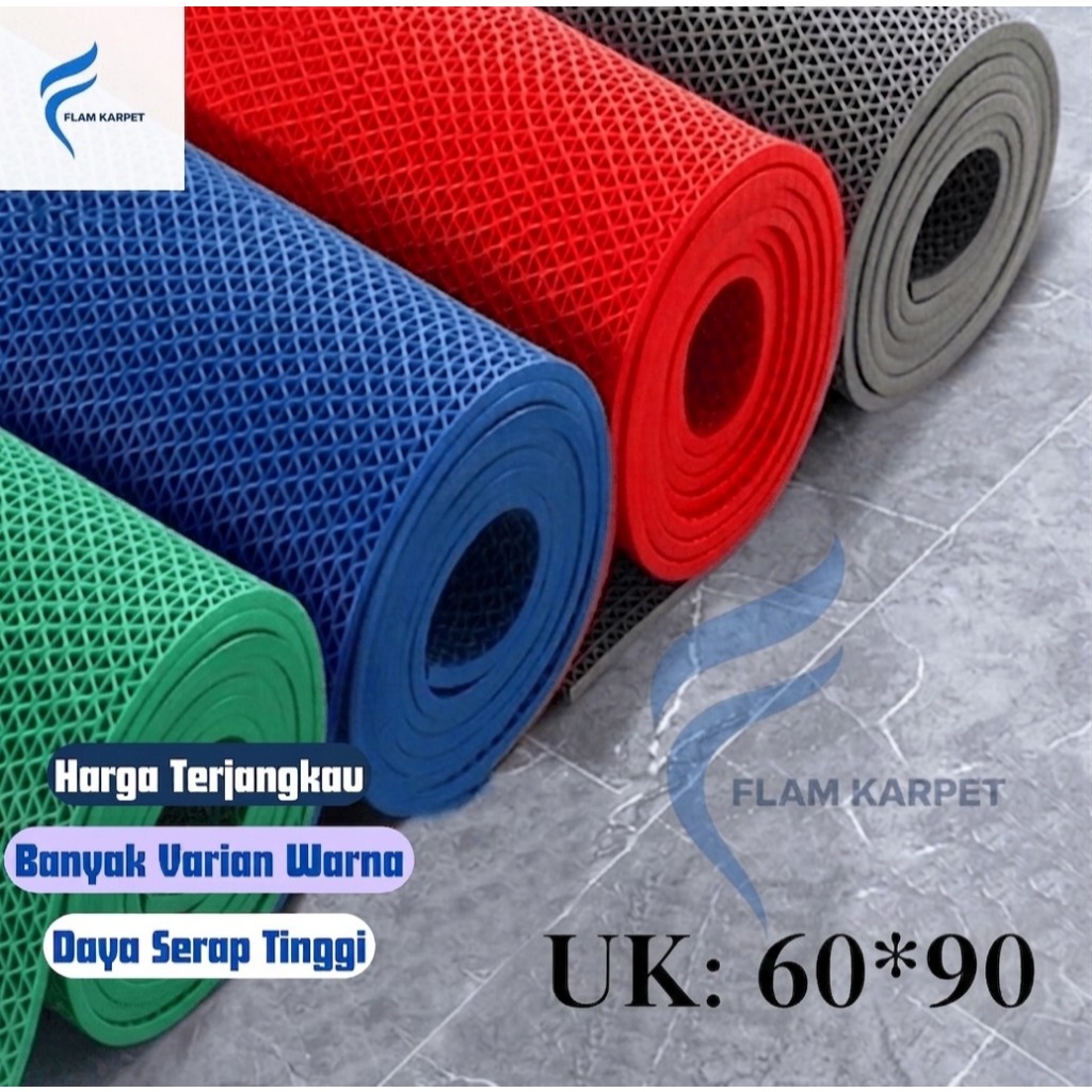 Flam Karpet / Keset Anti Slip / Karpet PVC / Alas Kamar Mandi Anti Slip / Karpet Kamar Mandi / Keset
