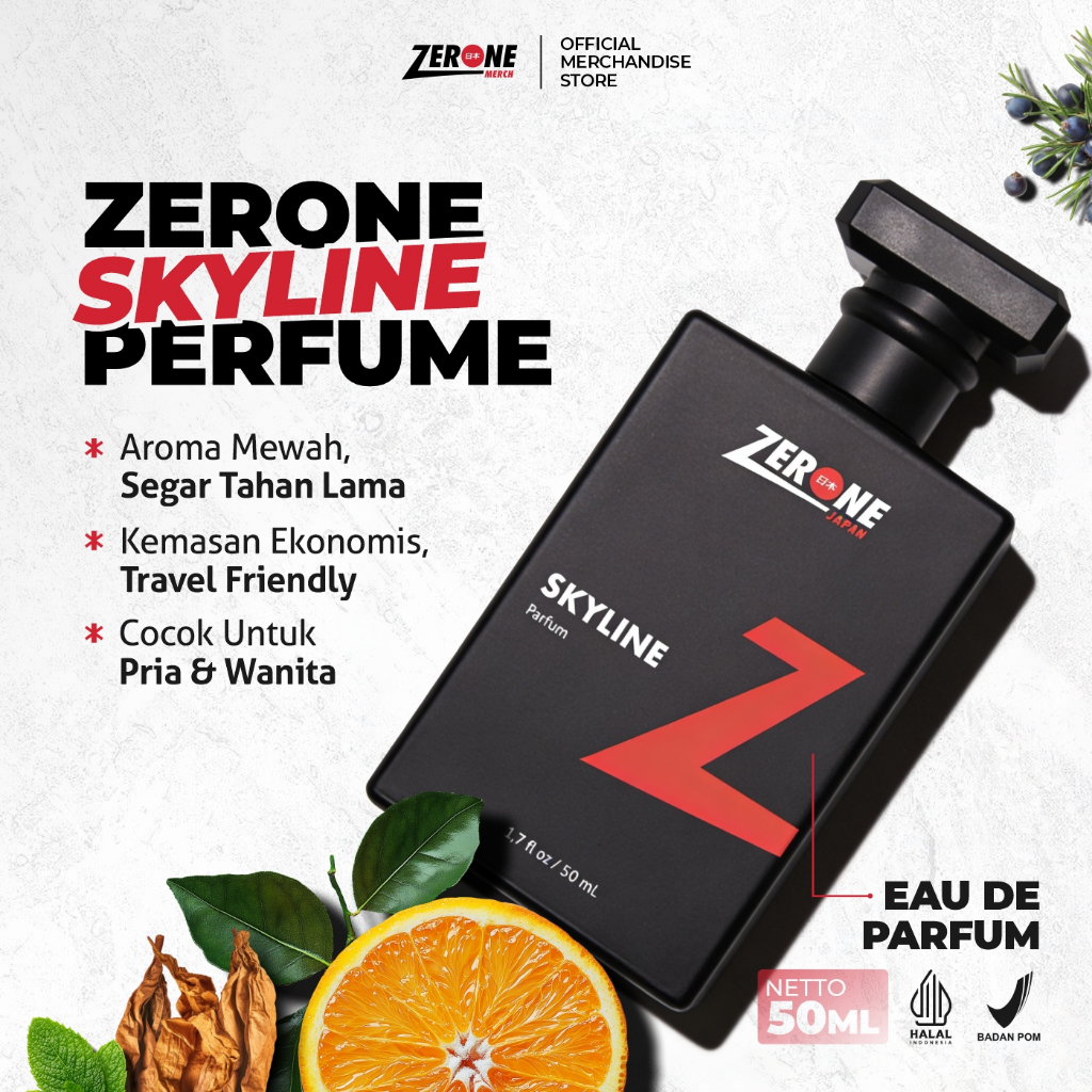 Zerone Parfum Skyline / Parfume Unisex Wangi Tahan Lama / Parfum Terlaris Garansi