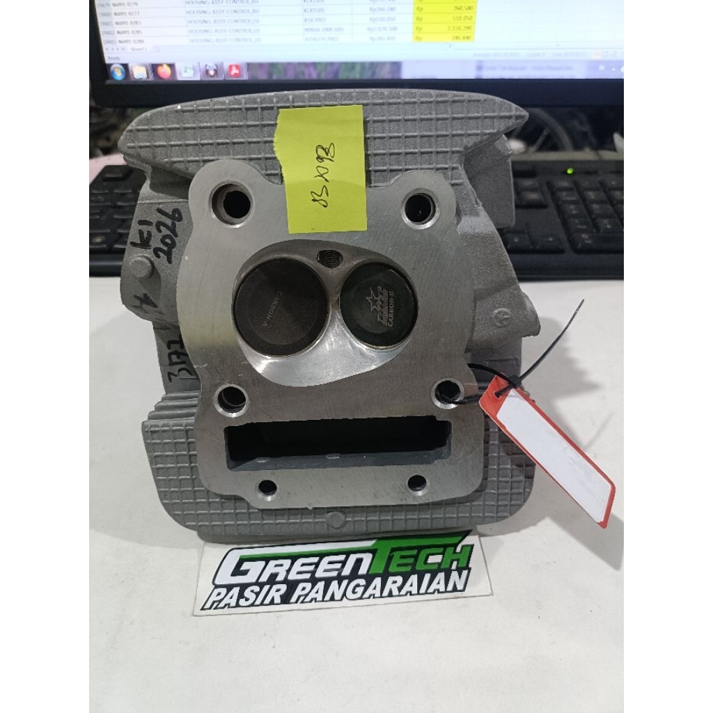 head deksel brt klx dtracker klep 34/29 sudah porting cnc