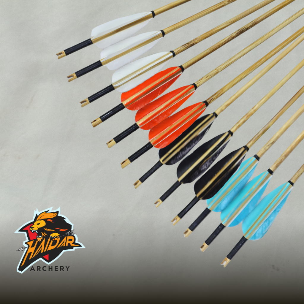 Arrow Bambu Petung Vanes Kalkun / Arrow Bambu Petung / Arrow Bambu Isi 6 pcs / Archery