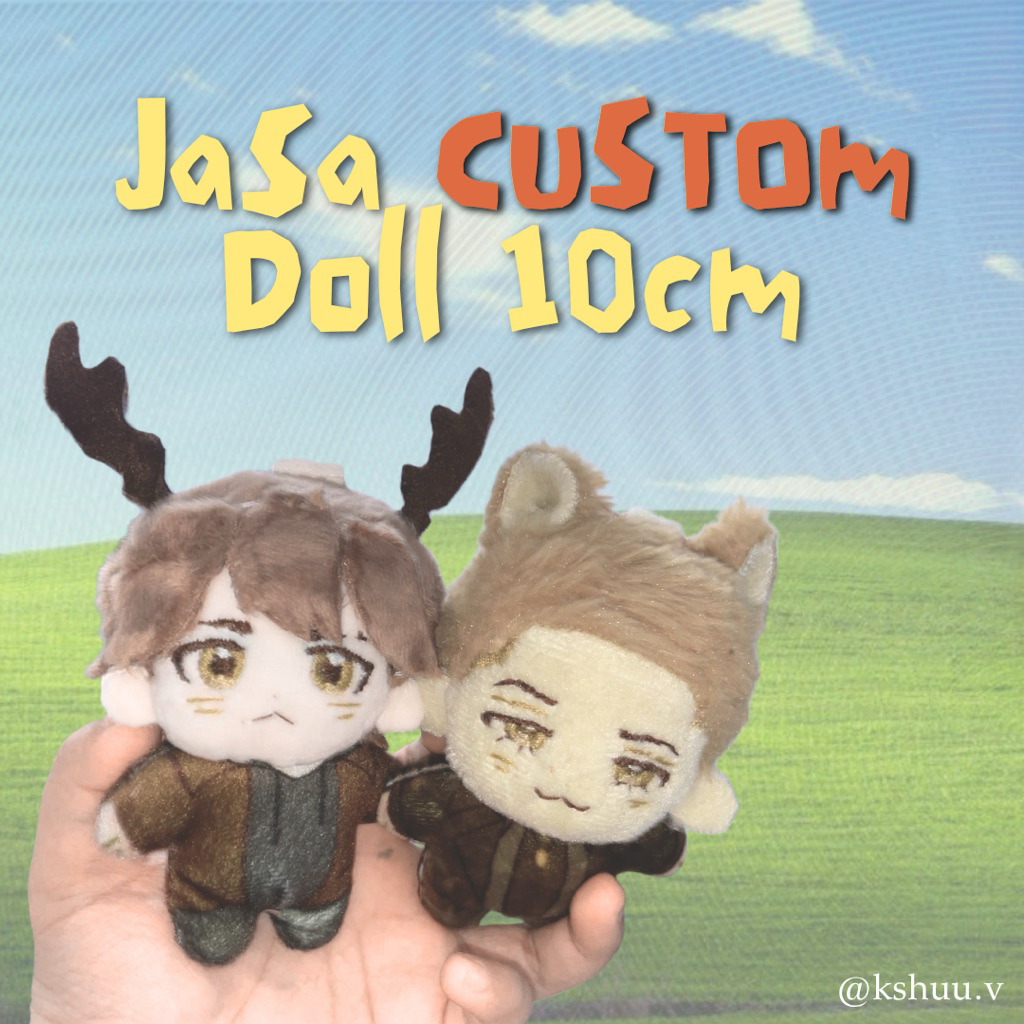 [CLOSE] [CUSTOM] Boneka Plushie 10cm Star Body - Custom Doll Fanmerch Handmade