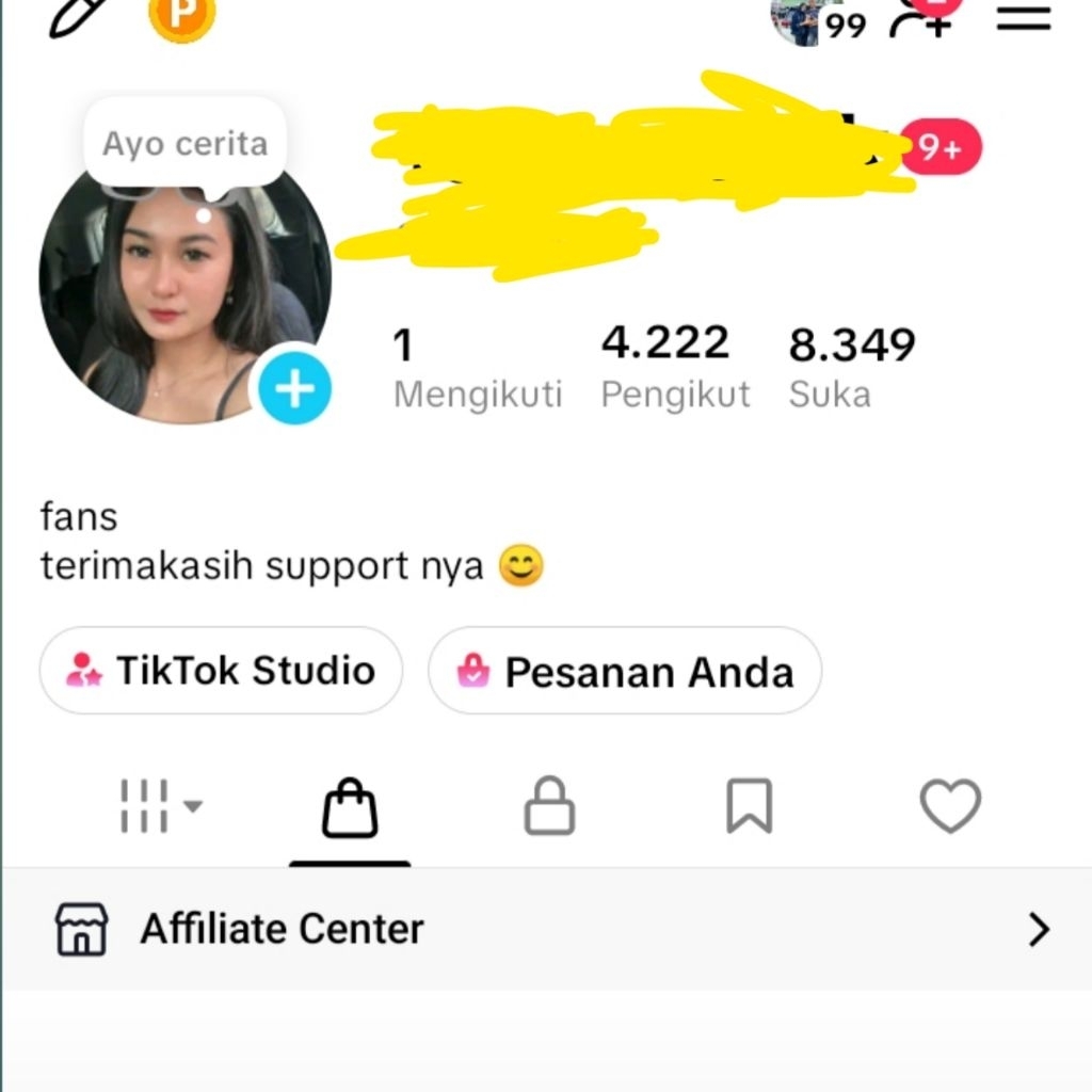 Akun Tiktok Murah 2K Followers Aktif | Bergaransi Hackback, Affiliate & Live