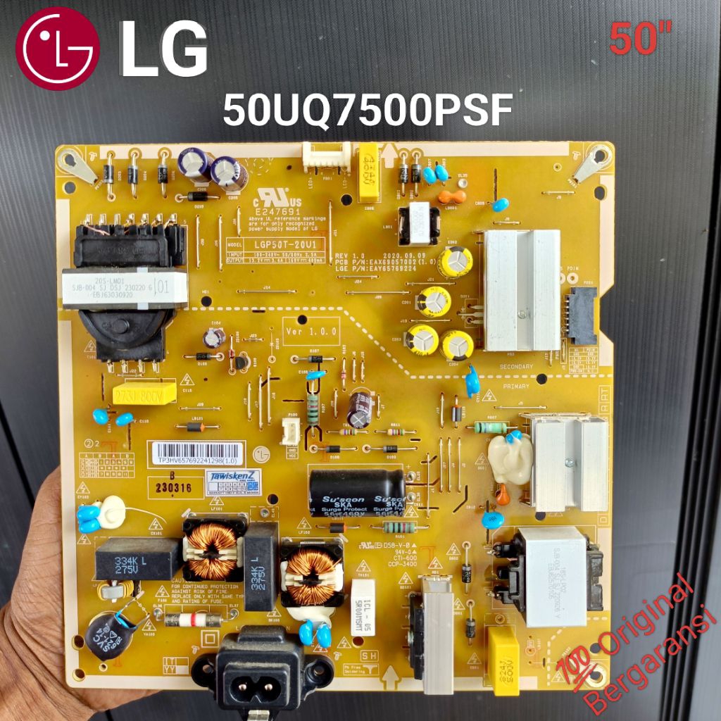PSU / Power Supply TV LG 50UQ7500PSF 50" UQ7500 PSF 50UQ 7500 50UQ7500  Part TV Mesin LED  Lg 50 inc