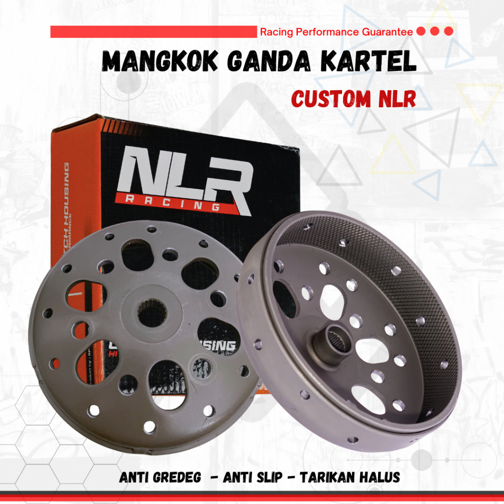 Mangkok Ganda NLR Racing Kartel – Anti Gredek Tarikan Enteng Nmax Aerox Lexi Mio Fino