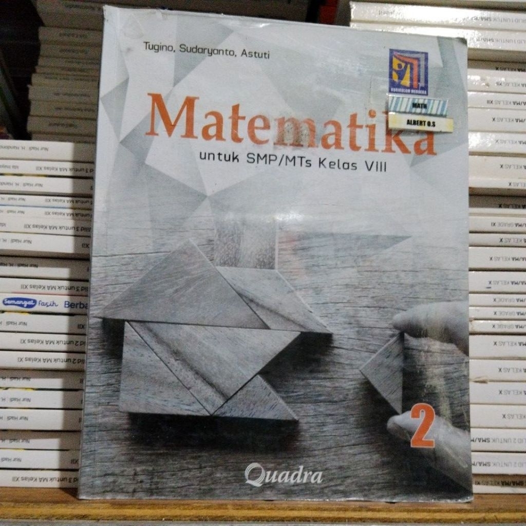 buku bekas quadra smp kelas 8 matematika