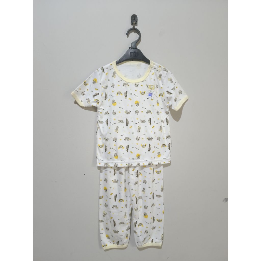 Fluffy Baby Wear Stelan Motif Sleepy / Fluffy Setelan Tidur / Setelan Tidur Fluffy