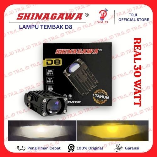 Lampu Sorot D8 Laser Tembak Jauh Motor Mobil 30W