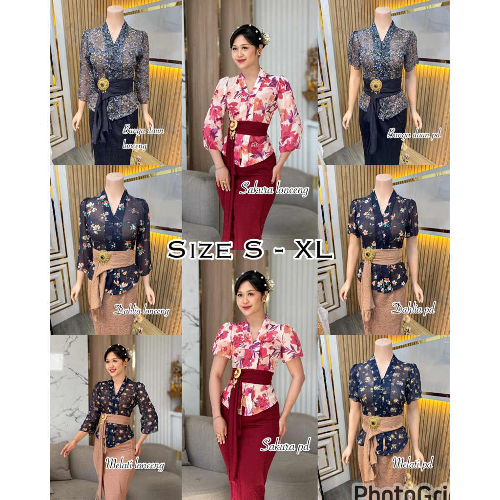 KEBAYA SIFON LONCENG DAN PENDEK