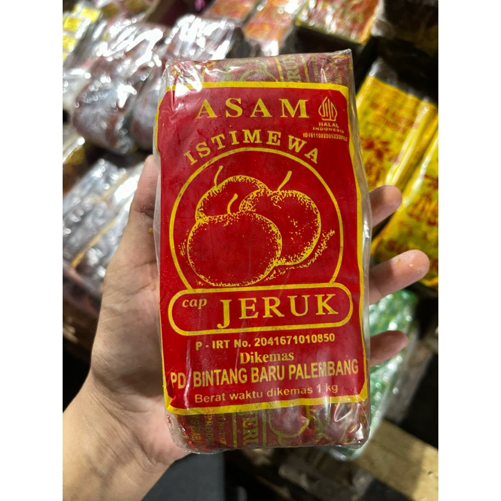 Asam Jawa Cap Jeruk Kecil / Kemasan 50gram/ 1 Bungkus 500gram