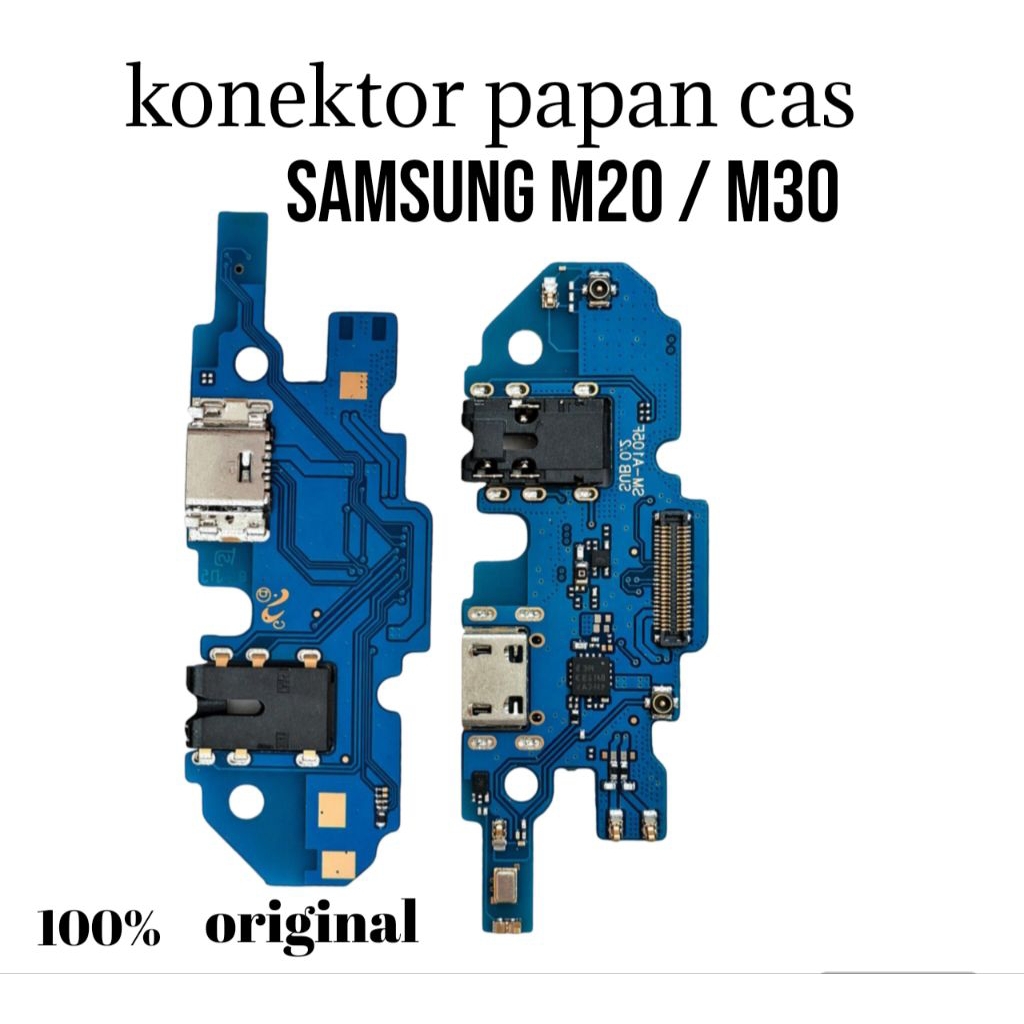 KONEKTOR PAPAN CAS SAMSUNG M20 / M30 FULL ORIGINAL PENGGANTI KONEKTOR PAPAN CAS