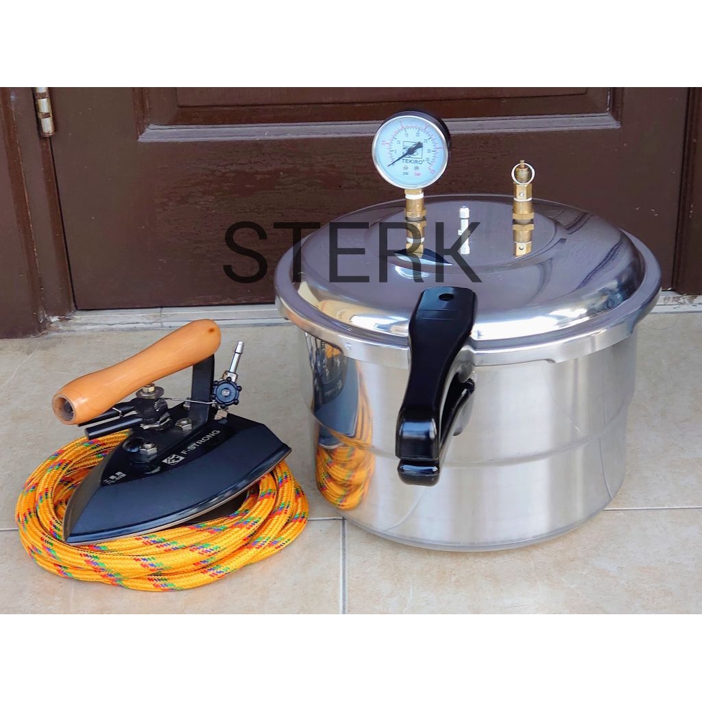 Setrika Uap Boiler Laundry Model Presto 12 Liter