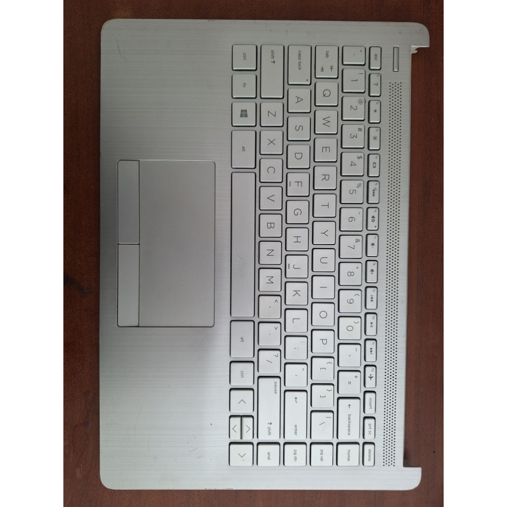 Palmrest + keyboard Oke laptop Hp 14-CF, DF 14s-DF copotan