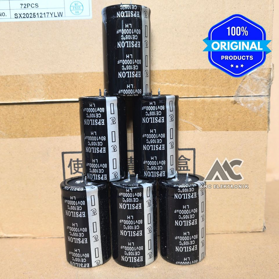 Epsilon 10000uf 80V Original Elko Epsilon LH 1000uf 80V