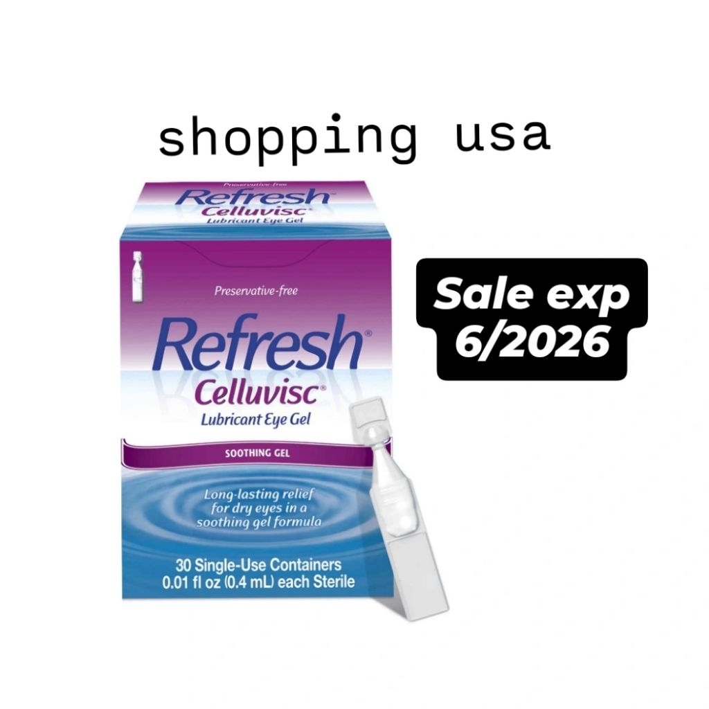 Refresh CELLUVISC Lubricant Eye Gel Single-Use Containers 30 vial