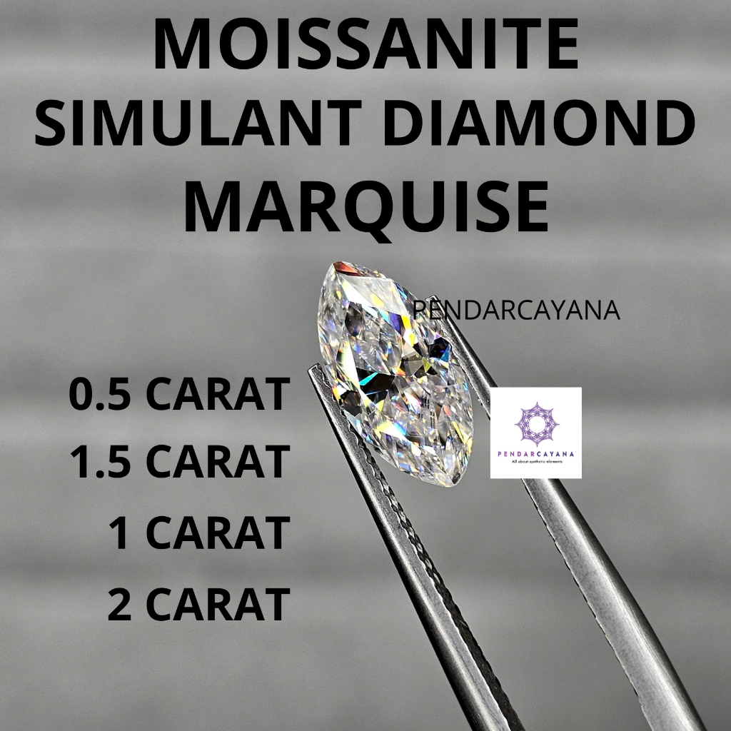 MOISSANITE SIMULANT DIAMOND 0.5 - 2 CARAT MARQUISE
