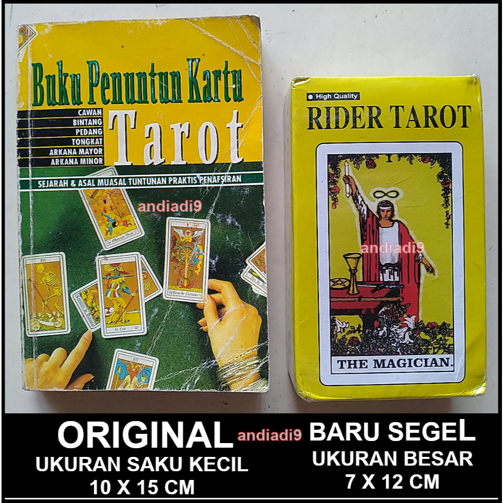 BUKU PENUNTUN KARTU TAROT GUIDE TO TAROT 2002 ORIGINAL ASLI PLUS KARTU RIDER TAROT