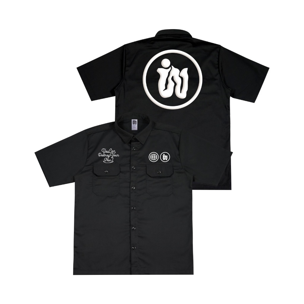 Weister Workshirt Kemeja Pendek Hitam - Legacy