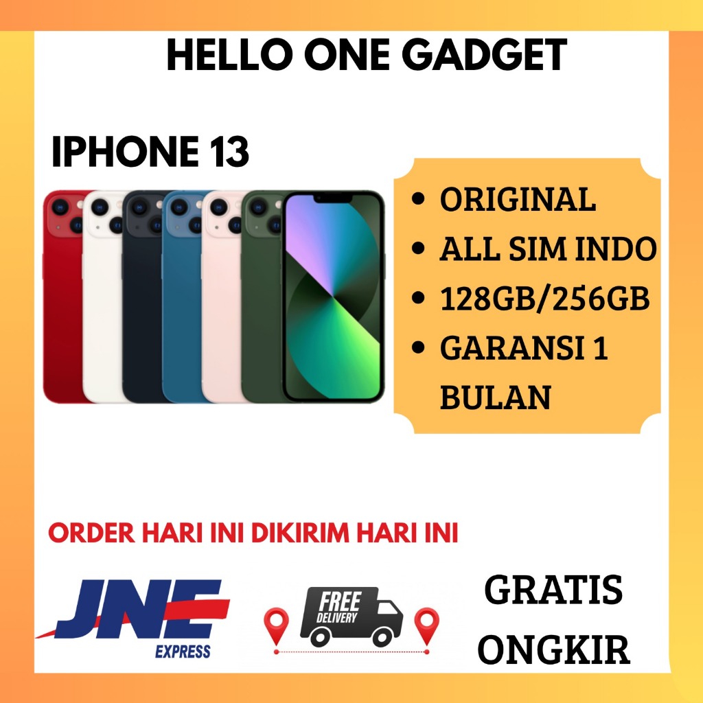IPHONE 13 Second BEKAS ORIGINAL Seken Apple | MULUS 13 NORMAL FULLSET