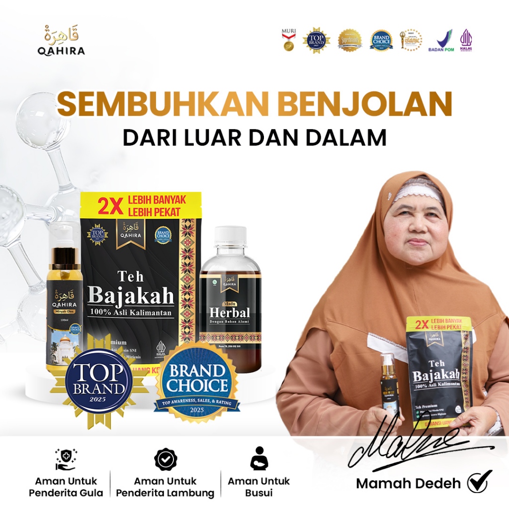 Qahira Obat Herbal Alami Untuk Benjolan Di Tubuh Kempeskan Benjolan Tanpa Operasi Halal BPOM