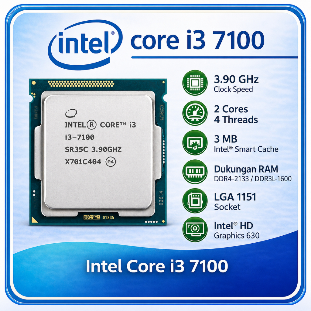 Processor Intel core i3 7100 (gen 7)