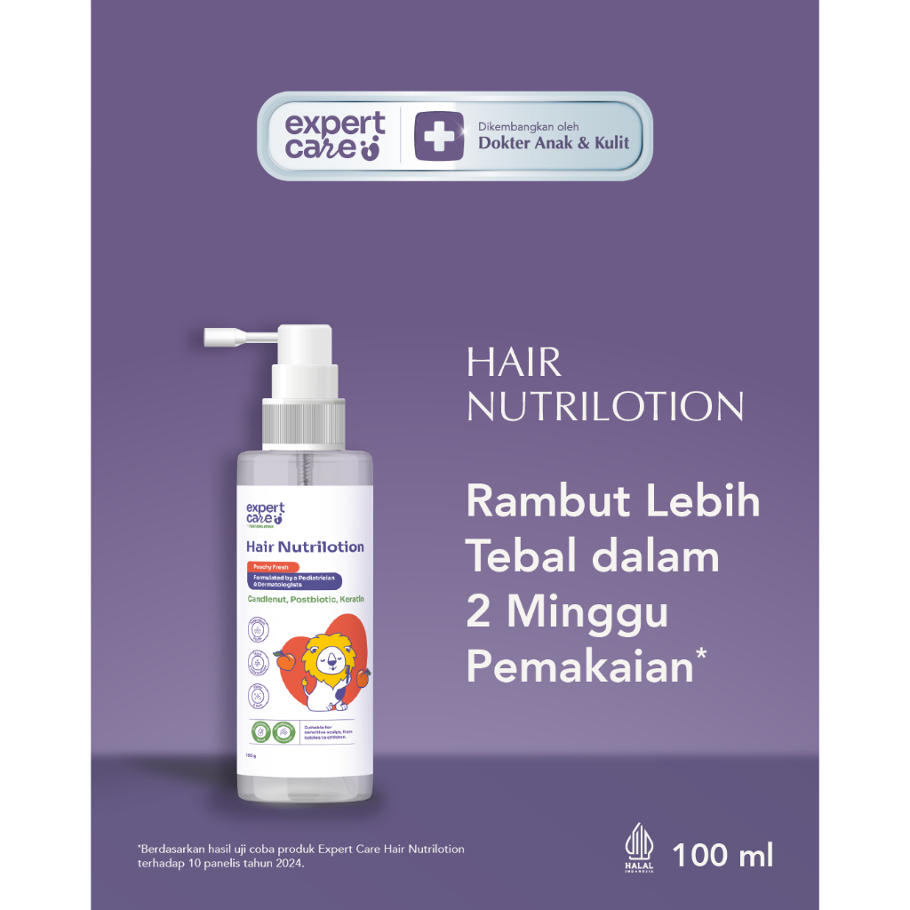 Expert Care Hair Lotion Rambut Bayi & Anak 100 ml – Hair Lotion Baby Newborn dengan Nutribiotic - Ra