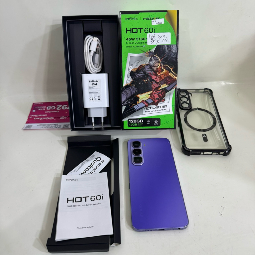 Infinix Hot 60i 6/128gb Fullset Second Garansi Resmi