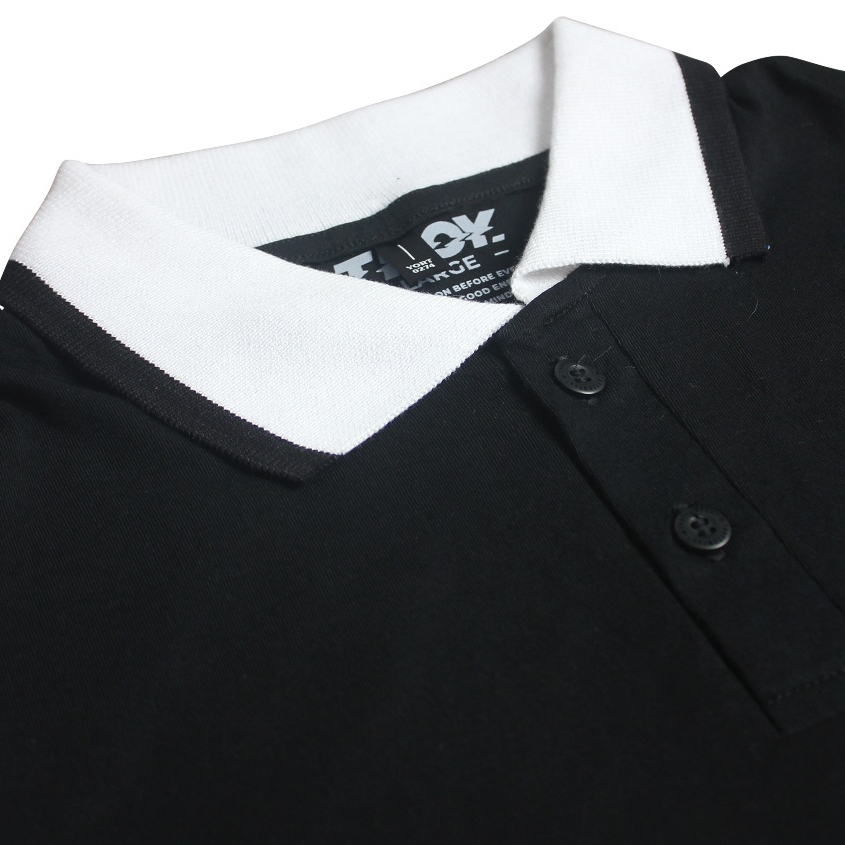 Troy Company Kaos Polo Hitam - Wealth Polo Shirt Black PRD 3002