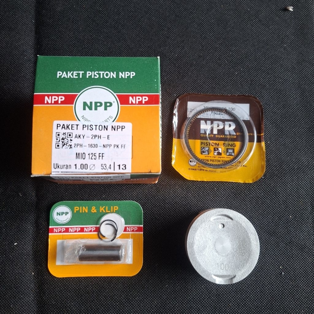 Piston  Kit Ring Seher NPP. Mio M3 Mio Z X-Ride125 Soul GT 125 Fino 125 2PH. STD 50 100