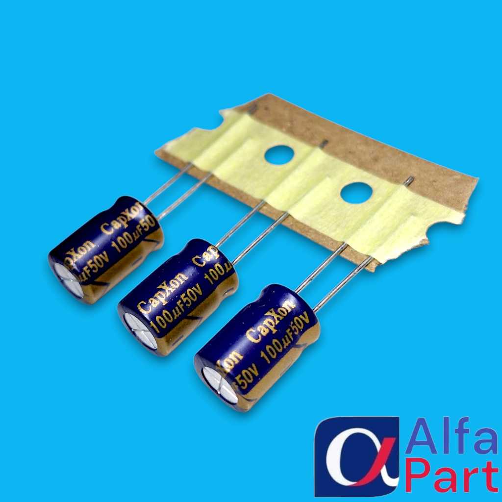ELCO 100uf 50v CAPXON 100uf 50v